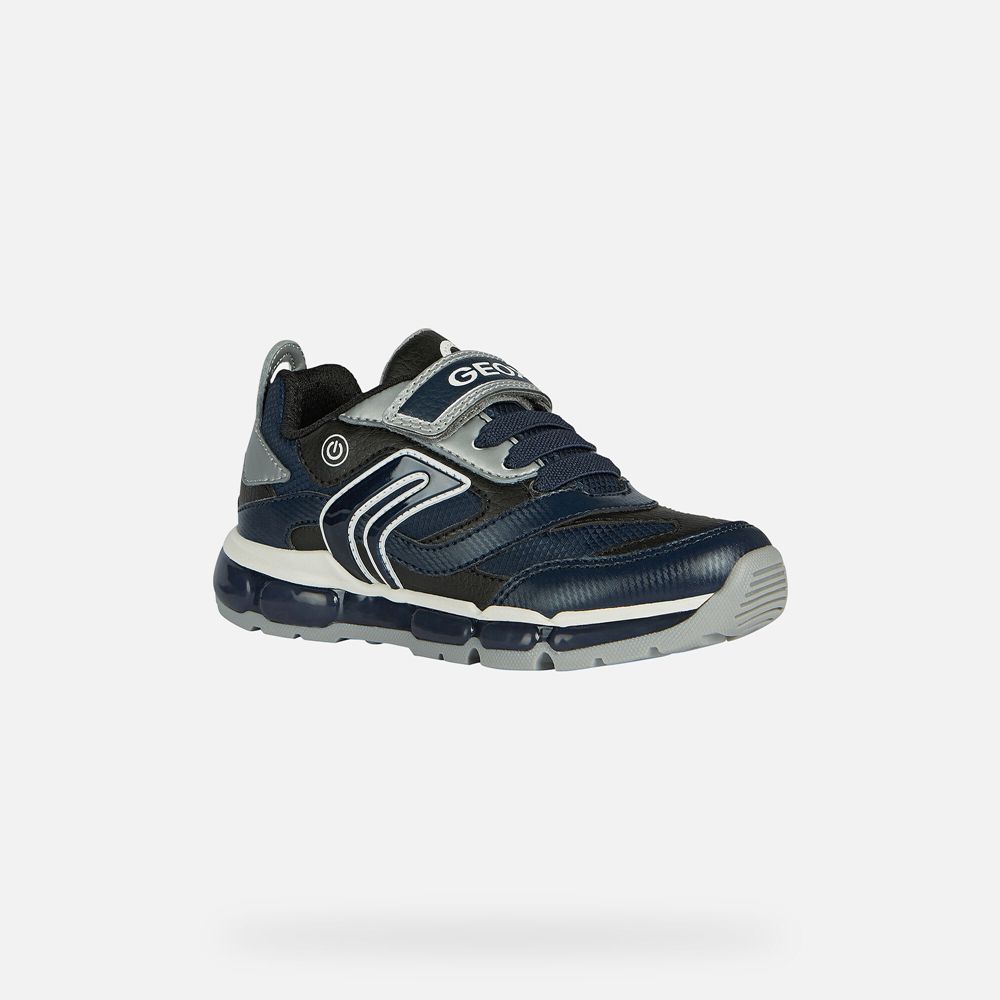 Geox Sneakers Navy/Silver Android - Geox Boys Shoes - YIEHDW650